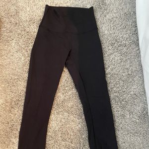 black lululemon leggings size 2 length 25